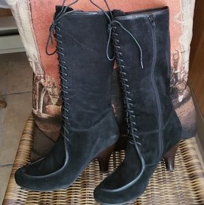 Biviel suede string up Boots